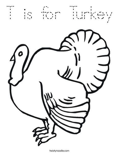 Turkey Coloring Page