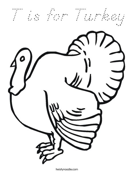 Turkey Coloring Page