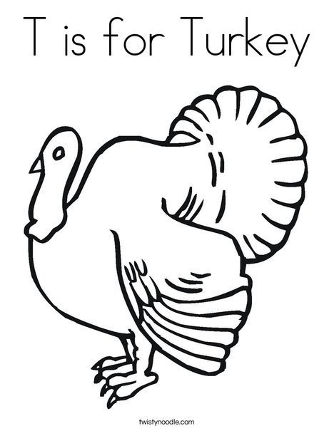 Turkey Coloring Page