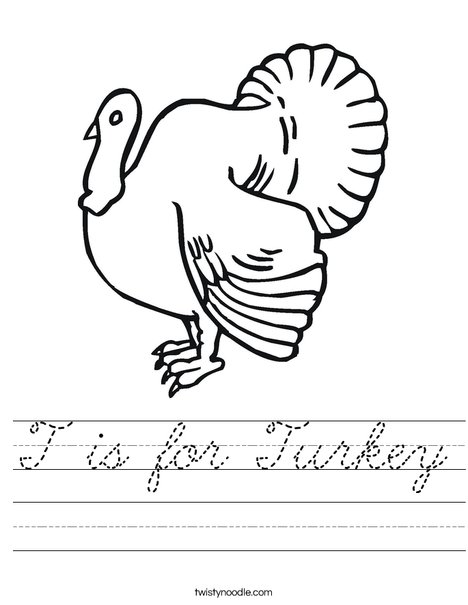 Turkey Worksheet