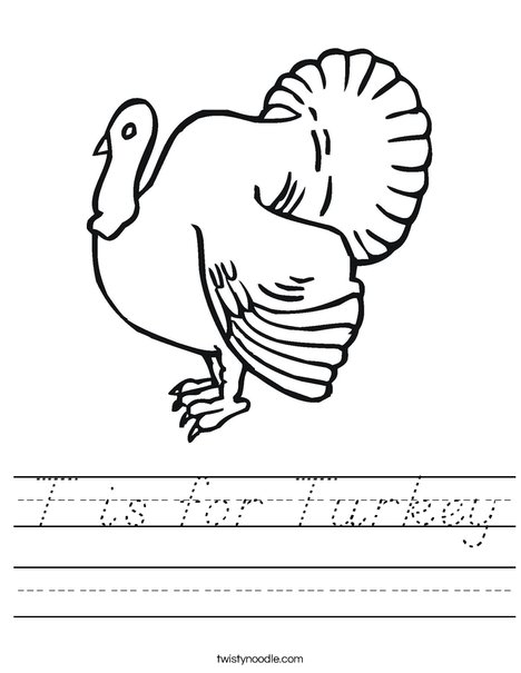 Turkey Worksheet