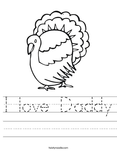 T is for Turkey Worksheet