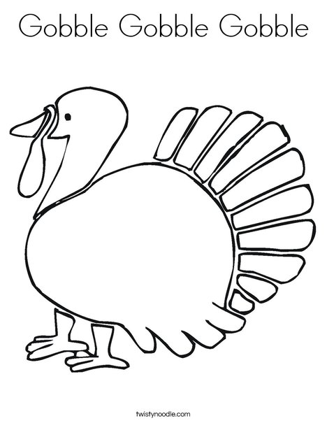 Give Thanks Turkey Coloring Page
