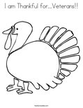 I am Thankful for...Veterans!!Coloring Page