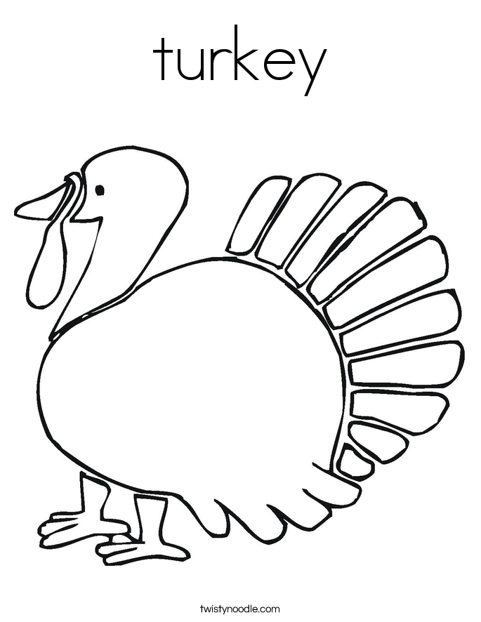 turkey Coloring Page