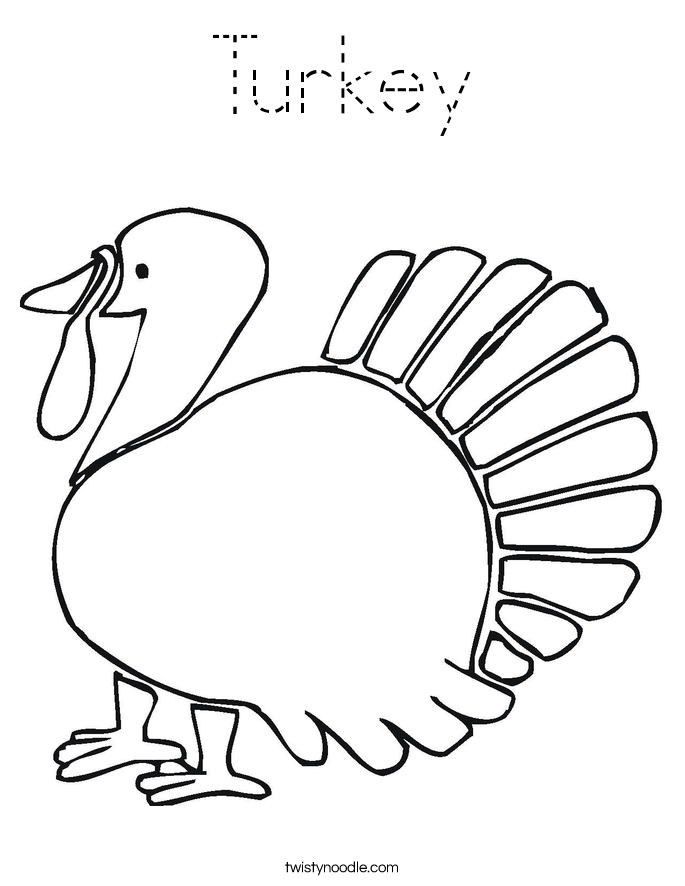 Turkey Coloring Page