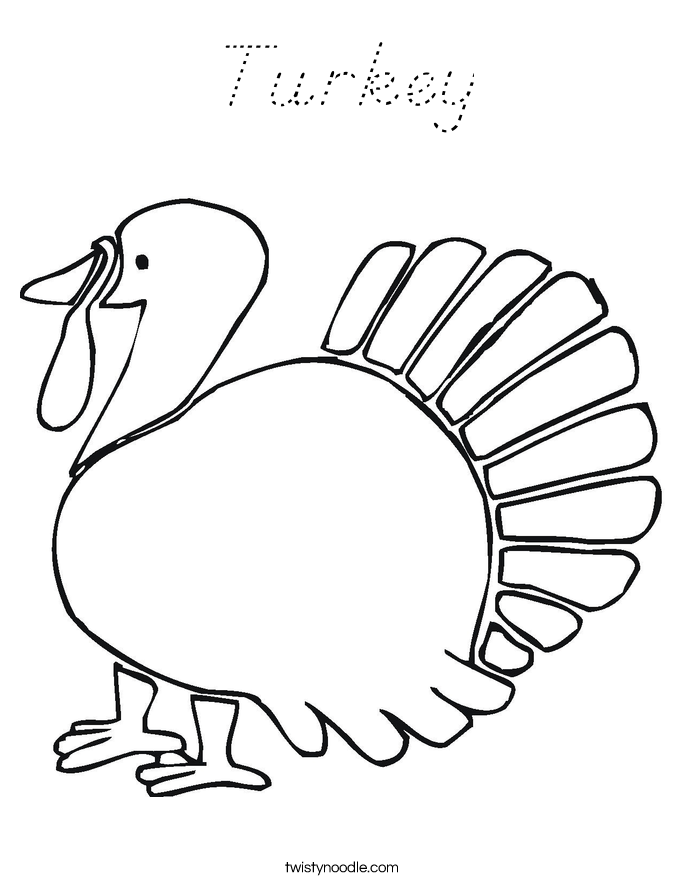 Turkey Coloring Page