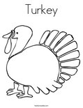 Turkey Coloring Page