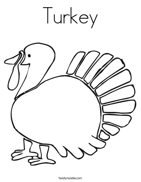 Give Thanks Turkey Coloring Page