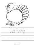 Turkey Worksheet