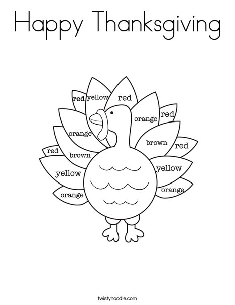 happy thanksgiving coloring pages printable