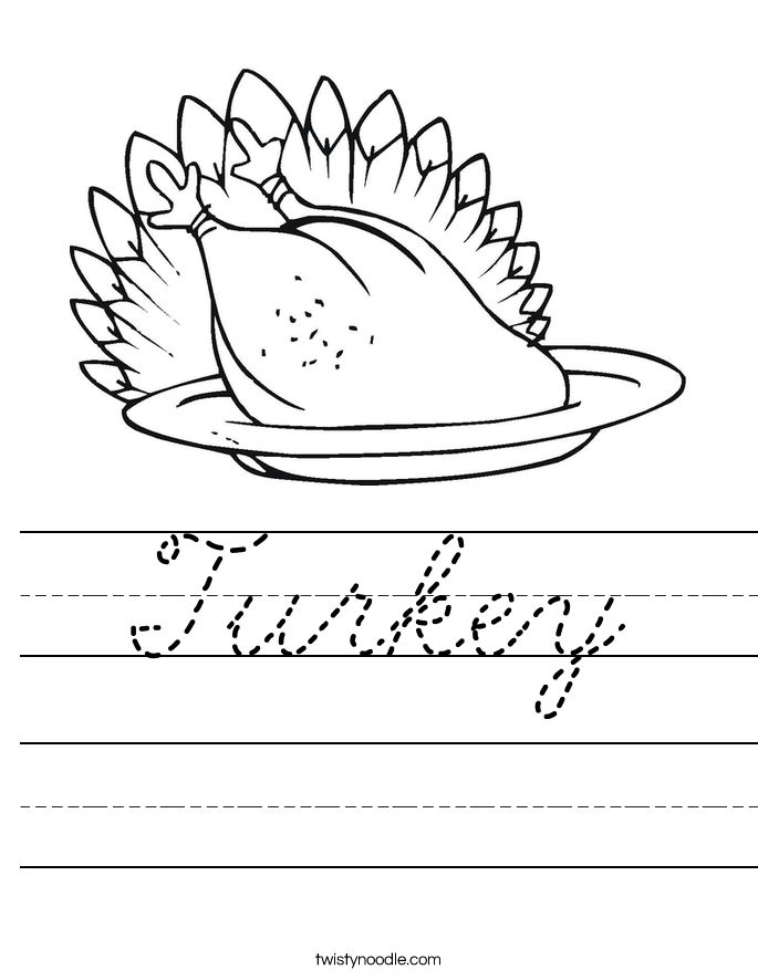 Turkey Worksheet
