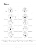 Turkey Letters Before and After Worksheet