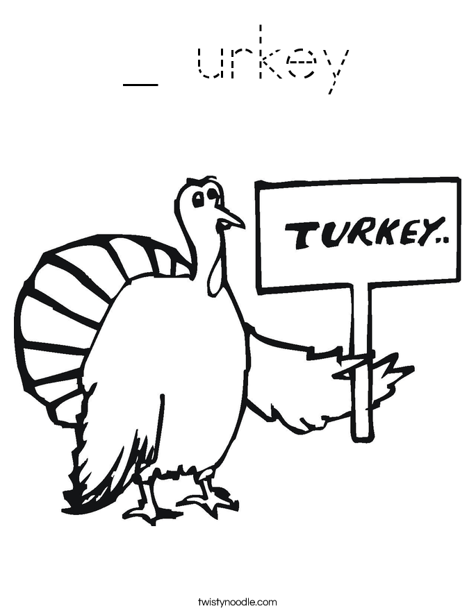 _ urkey Coloring Page