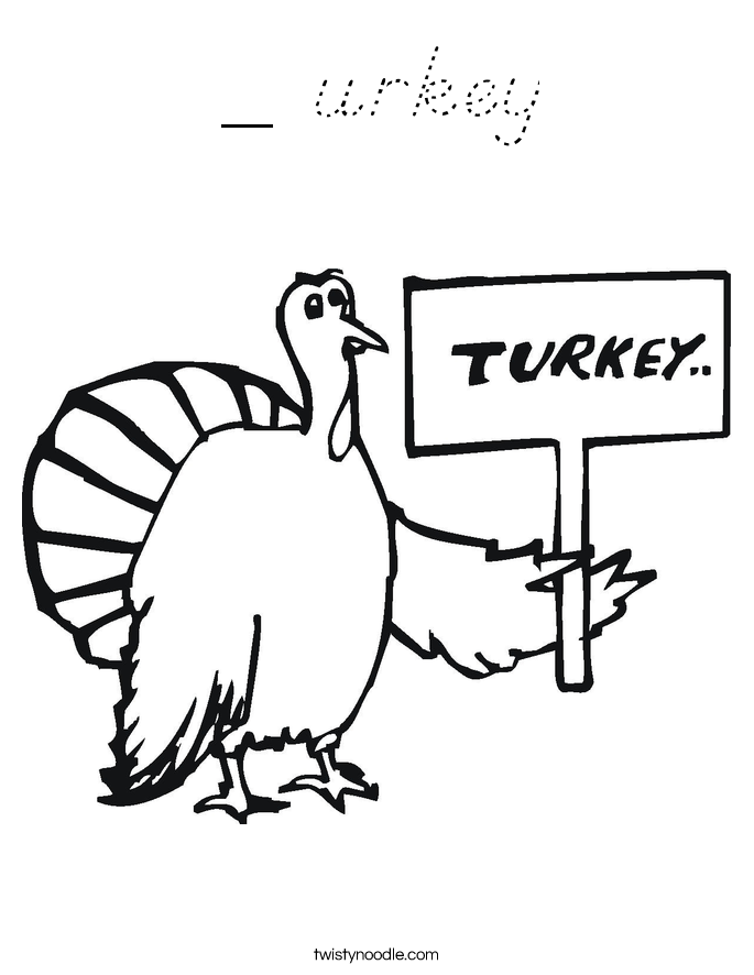 _ urkey Coloring Page