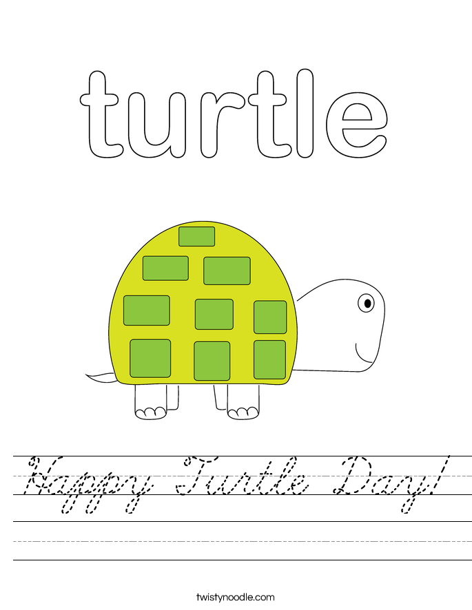 Happy Turtle Day! Worksheet
