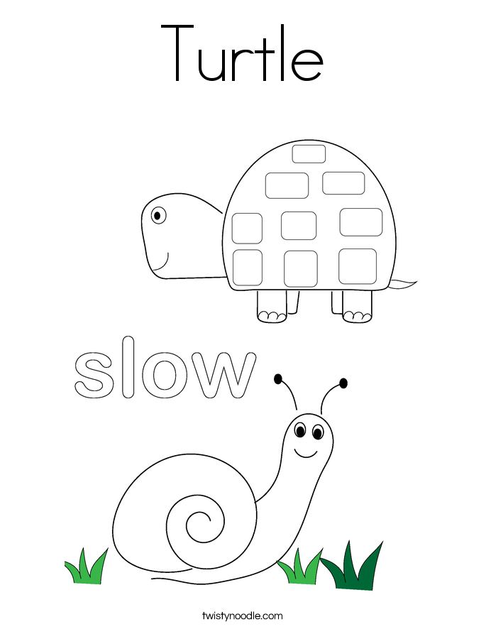 Turtle Coloring Page