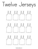 Twelve Jerseys Coloring Page