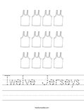 Twelve Jerseys Worksheet