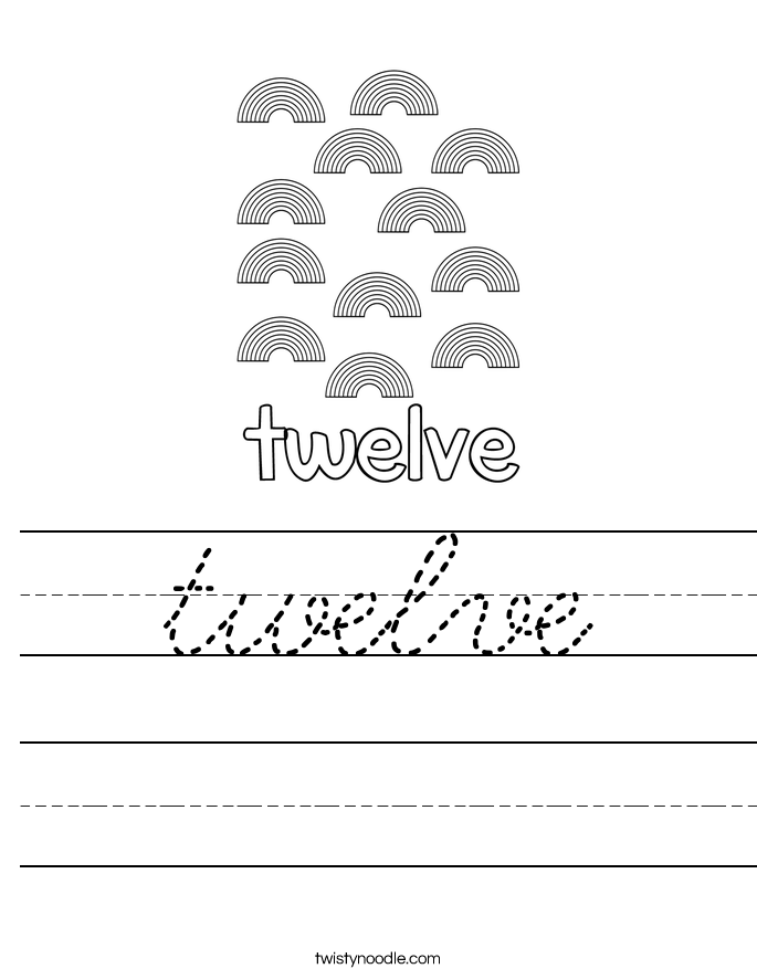 twelve Worksheet