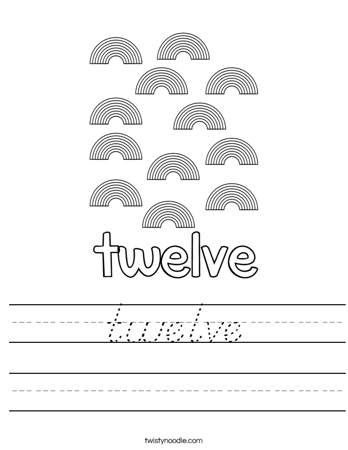 twelve Worksheet