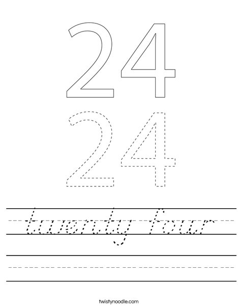 twenty four Worksheet