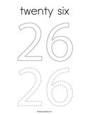 twenty six Coloring Page