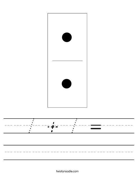 Domino Two Worksheet