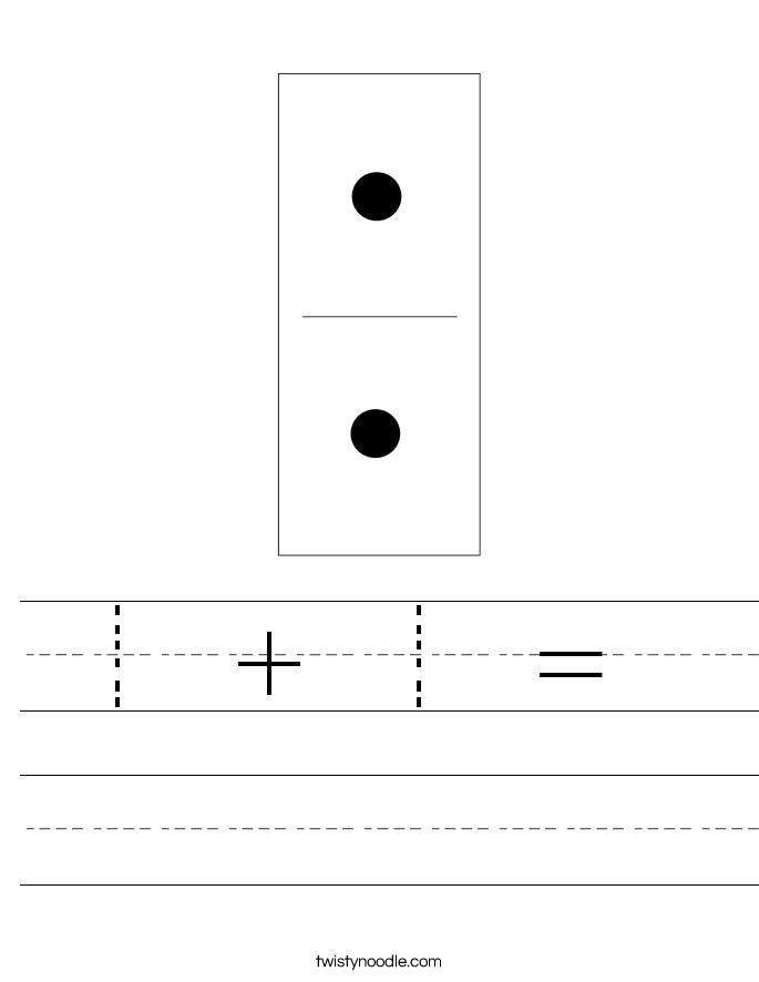 1 + 1 =  Worksheet