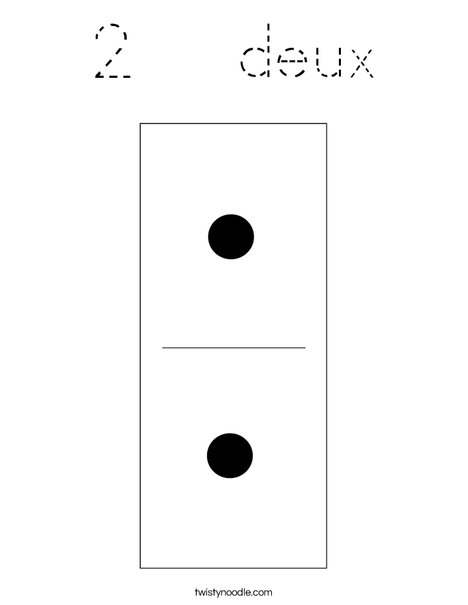 Domino Two Coloring Page