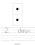 2   deux Worksheet