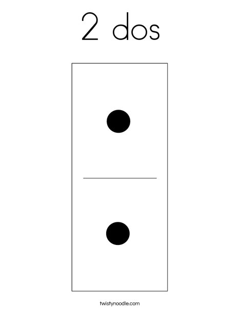 Domino Two Coloring Page