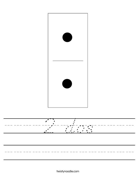 Domino Two Worksheet