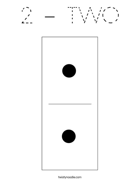 Domino Two Coloring Page