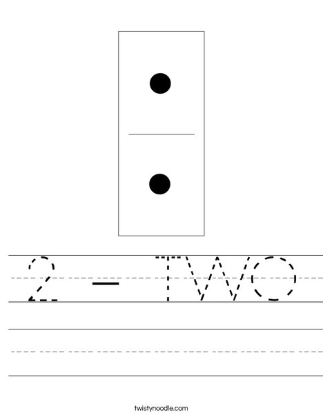 Domino Two Worksheet