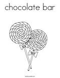 chocolate barColoring Page