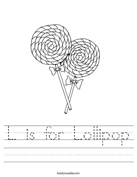 Two Lollipops Worksheet