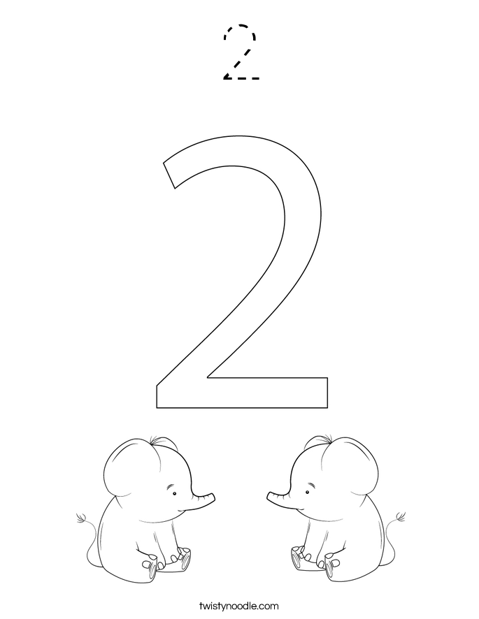 2 Coloring Page