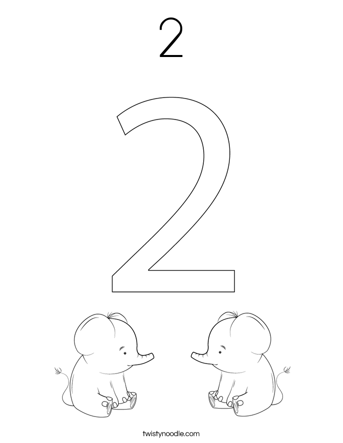 2 Coloring Page