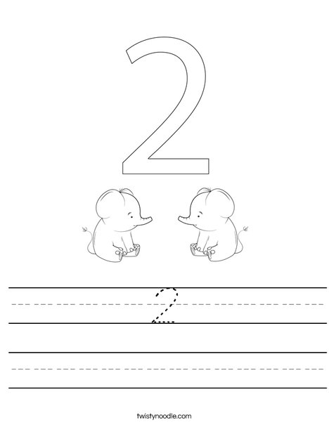 Elephant Two Worksheet