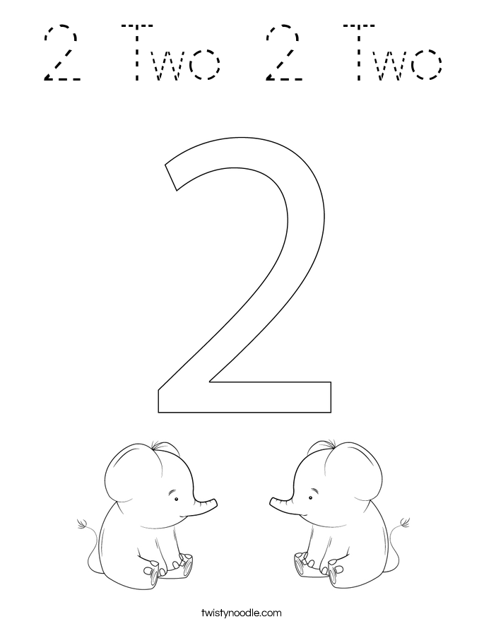 2 Two 2 Two Coloring Page