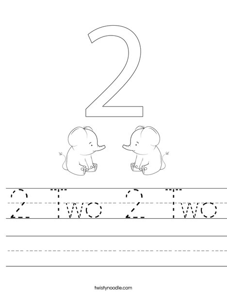 Elephant Two Worksheet