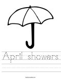 April showers Worksheet