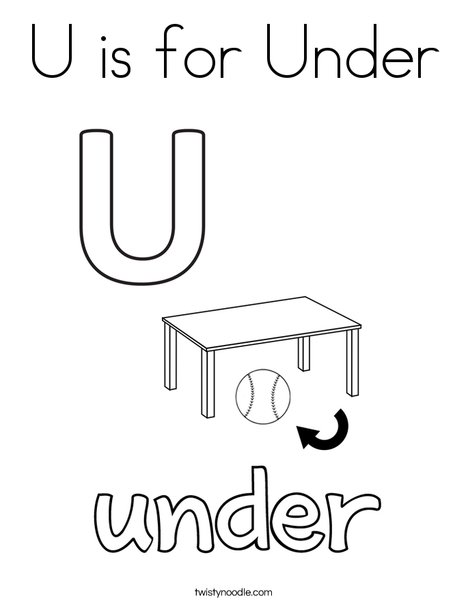 u is for under