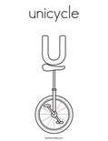 unicycleColoring Page