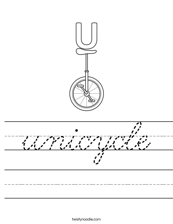 unicycle Worksheet