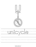 unicycle Worksheet