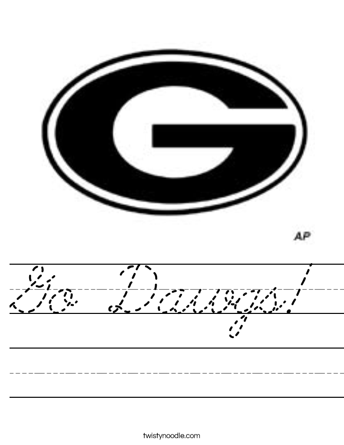 Go Dawgs! Worksheet