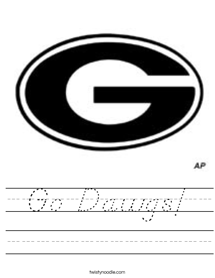 Go Dawgs! Worksheet