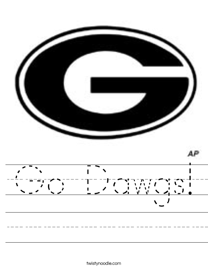 Go Dawgs! Worksheet